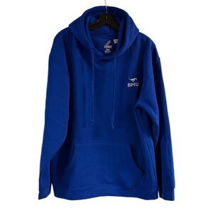 Southern Methodist University Mustangs Oversized Cozy Blue Hoodie Size L